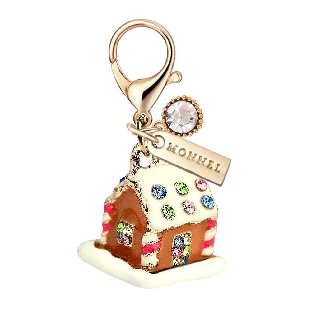 9591 MC133 3D Crystal Chocolate Candy House Lobster Charm Pendant